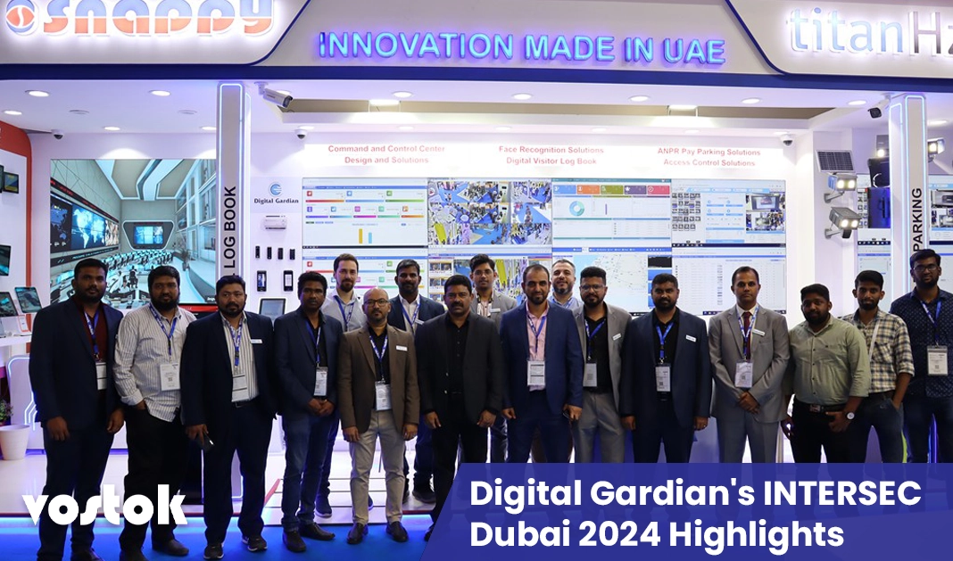 Digital Gardian booth at INTERSEC Dubai 2024 showcasing advanced security solutions