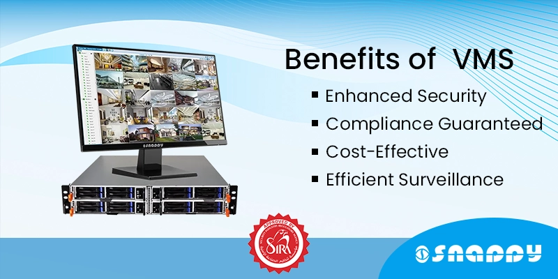 Snappy SIRA-approved video management server for secure surveillance.