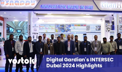Digital Gardian booth at INTERSEC Dubai 2024 showcasing advanced security solutions