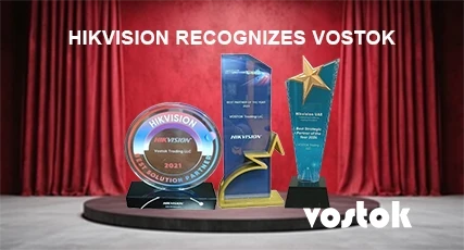 Hikvision recognizes Vostok Trading LLC with prestigious awards for excellence in security solutions, innovation and outstanding business performance.
