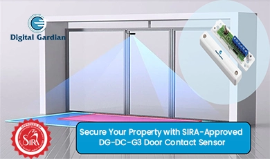 SIRA Approved DG-DC-G3 door contact sensor by Vostok Trading LLC for advanced home and commercial security in Dubai