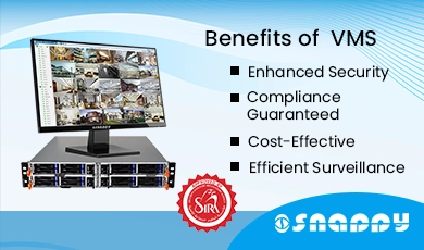 Snappy SIRA-approved video management server for secure surveillance.