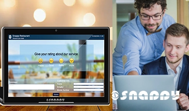 Real-time customer feedback interface on Snappy system.