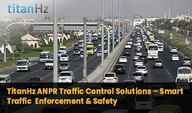 Advanced ANPR traffic control system by TitanHz for smart vehicle monitoring, license plate recognition, traffic enforcement and road safety solutions