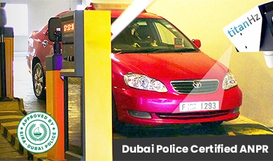 Dubai Police and SIRA certified ANPR system by TitanHz for vehicle recognition, traffic control and smart surveillance in Dubai