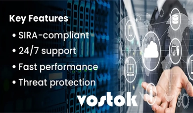 Vostok's secure and scalable networking solutions for modern businesses.
