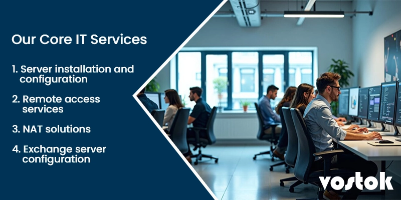 Professional IT services provider in Dubai - Vostok Trading LLC, SIRA-authorized for secure ICT solutions.